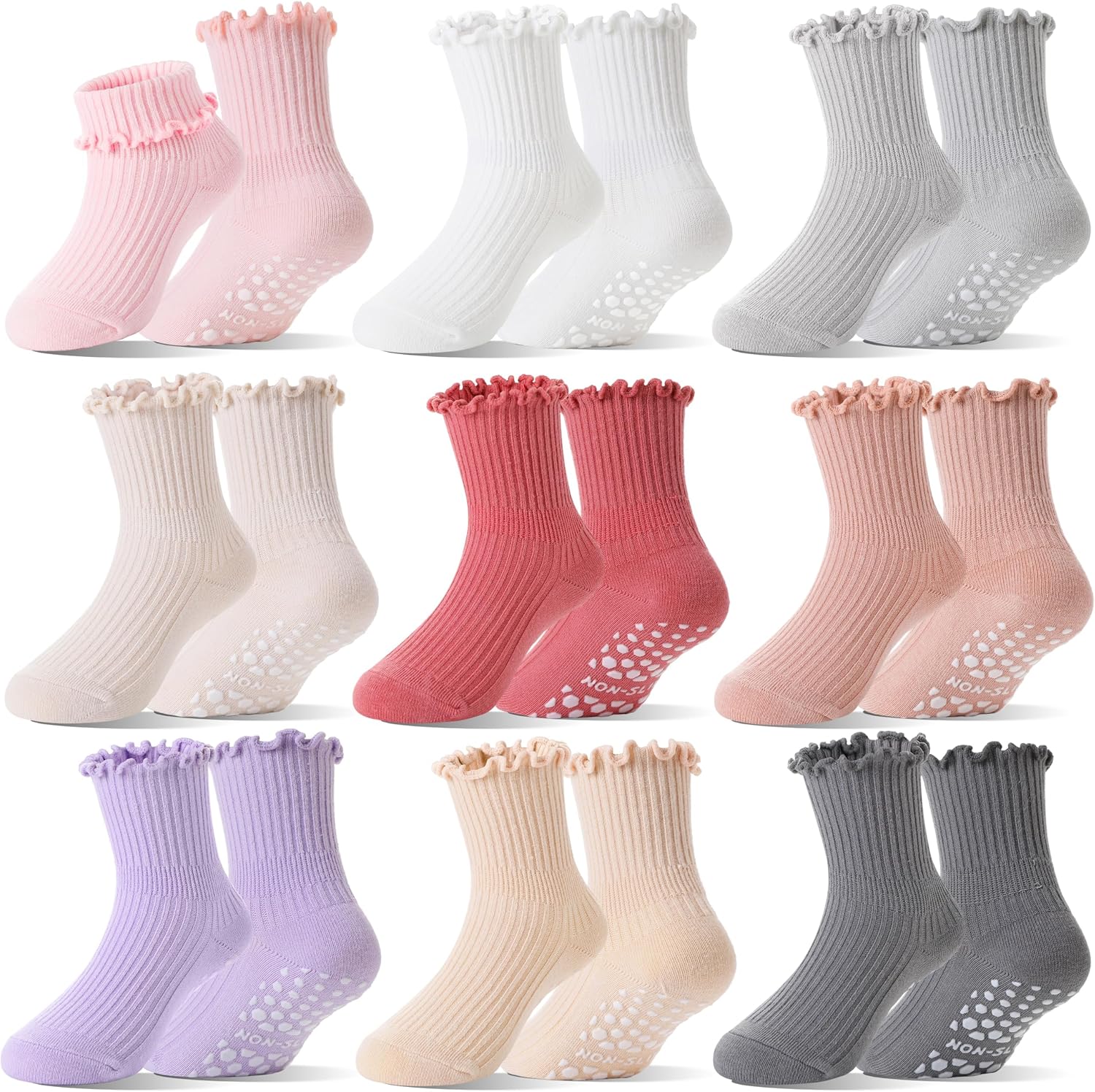 Detalle de Ruffle Grip Socks, Cotton