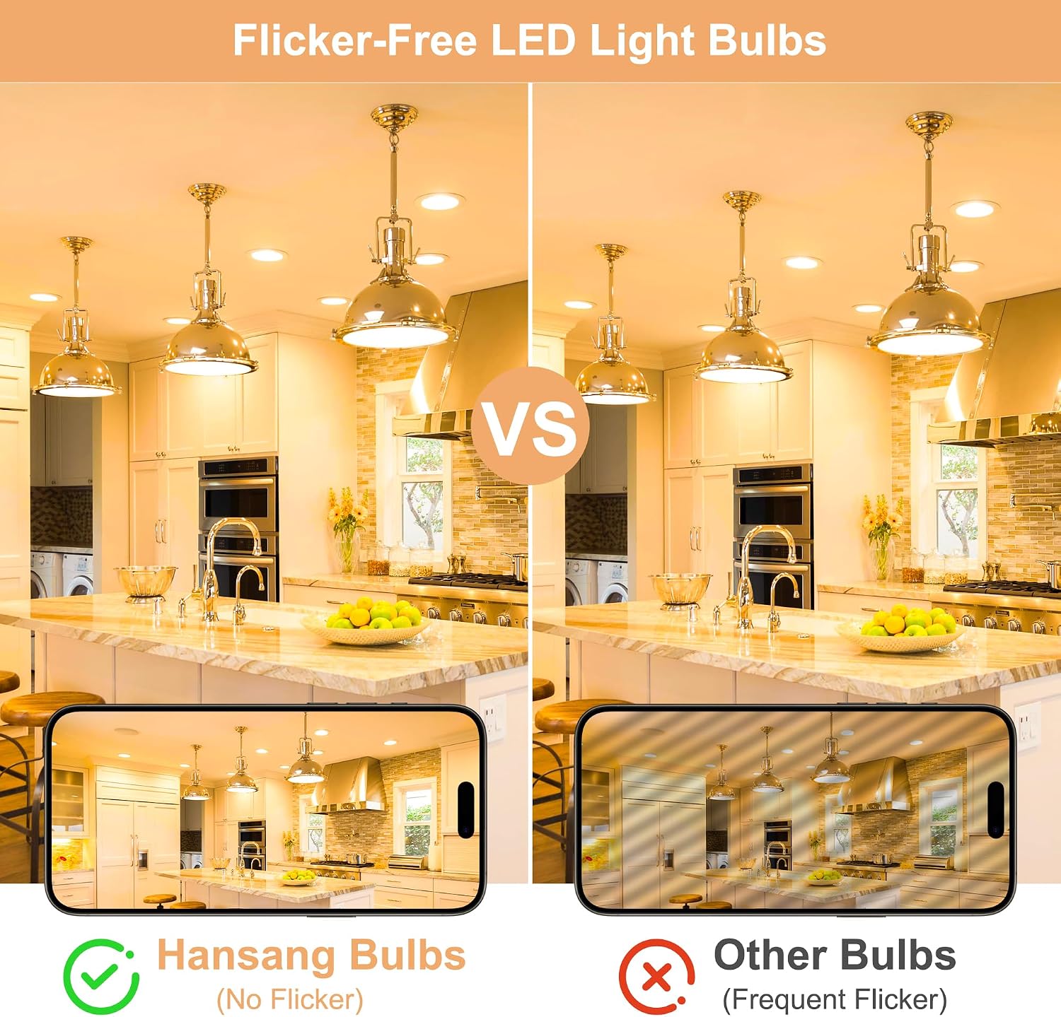 Detalle de hansang A19 LED Bulbs, 2700K