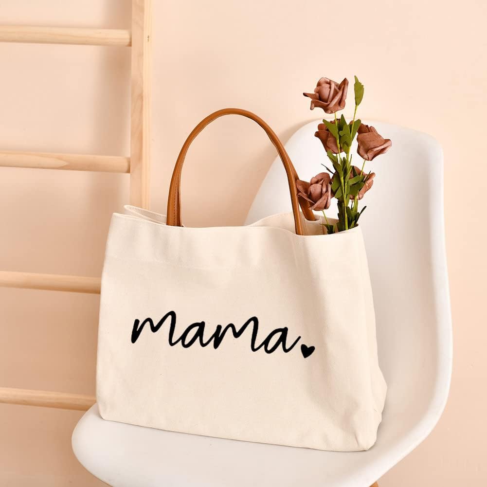 Thumbnail 2 de kifasyo Mom Mama Bag canvas tote for hospital, shopping, beach, travel