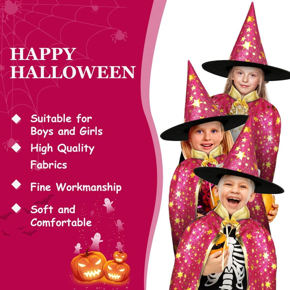 Thumbnail 3 de AYBUY Mantello da Strega con Cappello per Bambini – Set Halloween con Stelle