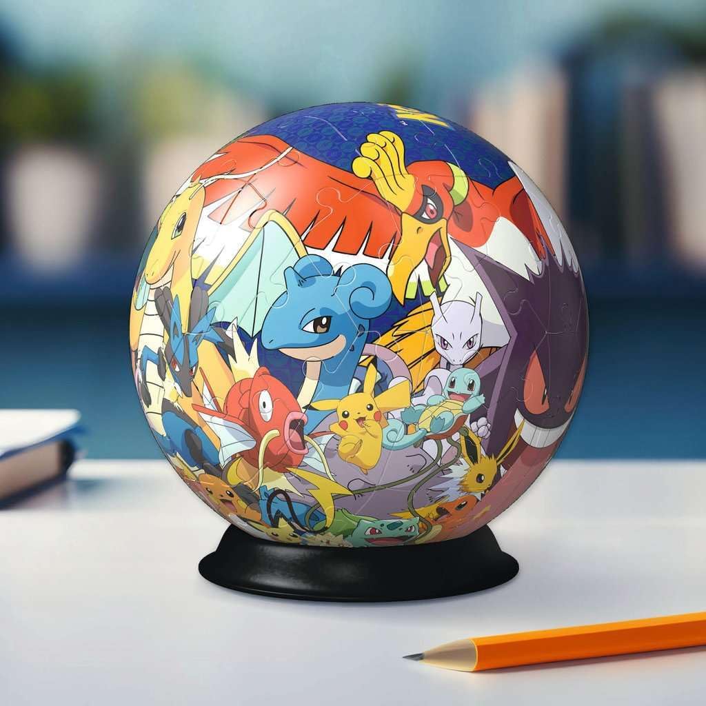 Thumbnail 5 de Ravensburger Puzzle 3D Pokémon Sphère 72 pièces numérotées, sans colle (dès 6 ans) avec support