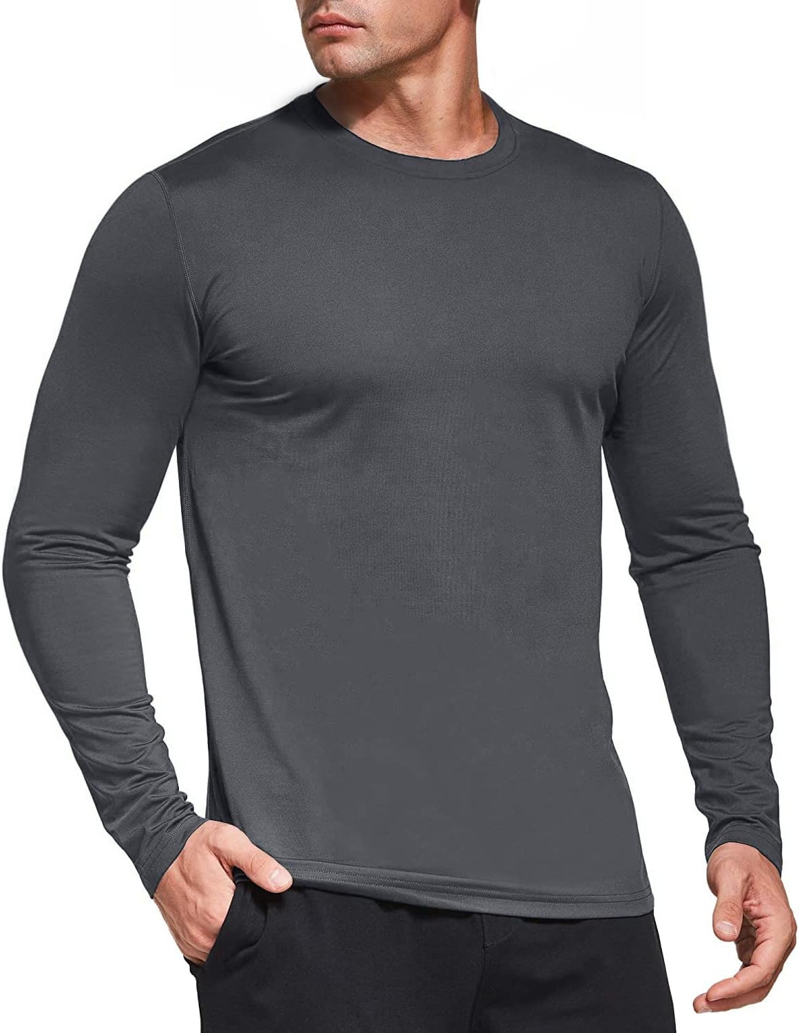 Detalle de Boyzn Men's Performance Long Sleeve T-Shirts (1, 3 or 5 Pack) with UPF 50+ Sun Protection