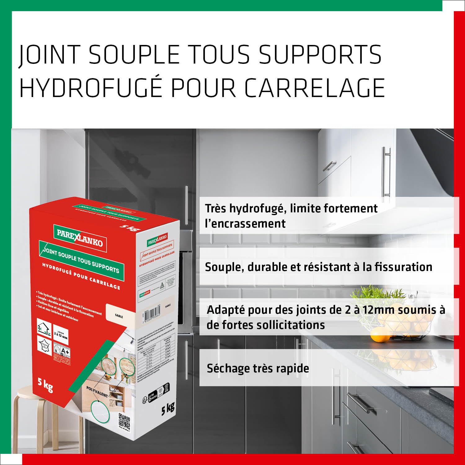 Thumbnail 2 de Joint Souple Tous Supports - PAREXLANKO, Sable - 5 kg