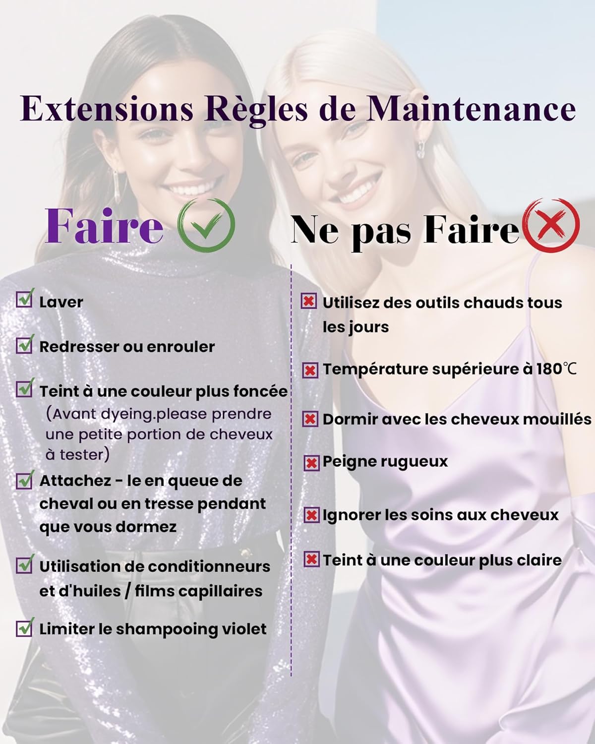 Thumbnail 5 de LaaVoo Extension clip cheveux naturels marron foncé double trame – 40 cm (7 pièces, 120 g) – Remy