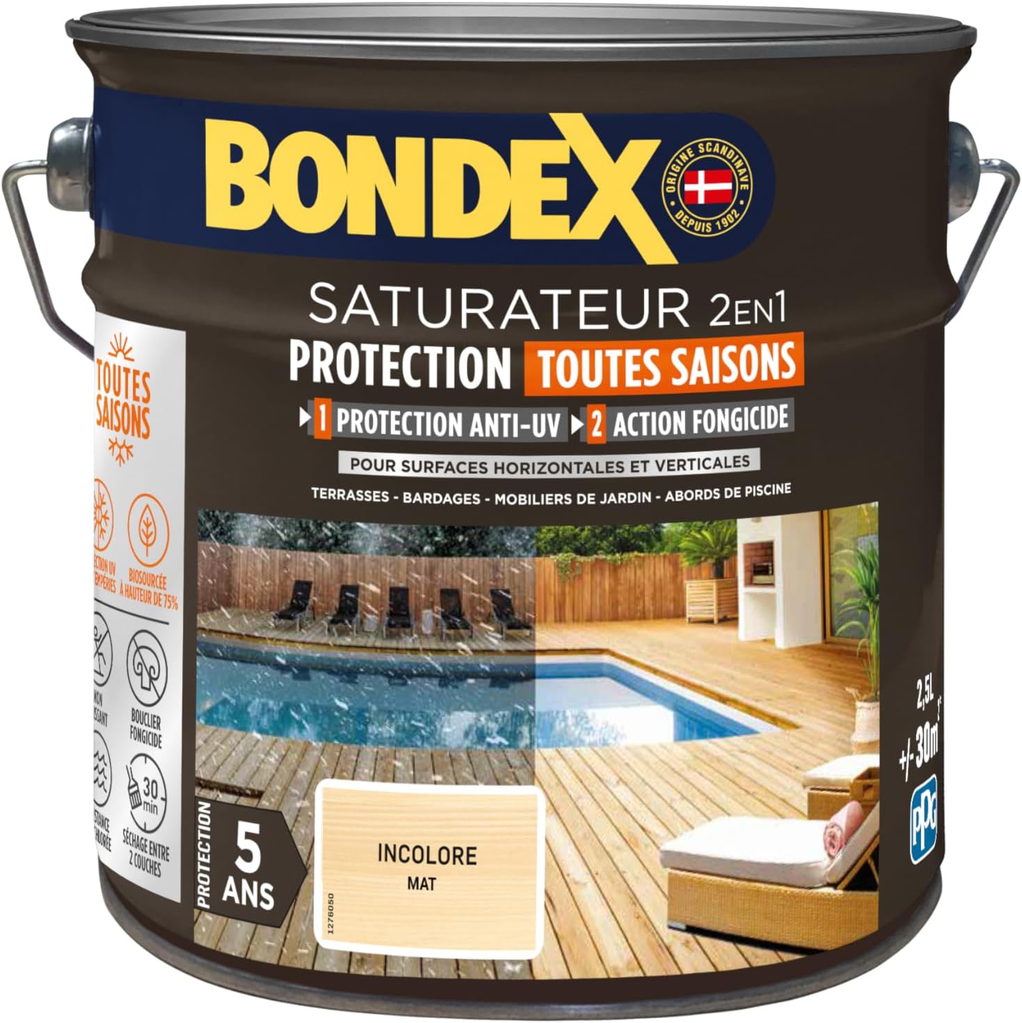 Thumbnail 6 de BONDEX Saturateur Terrasse Bois Intérieur & Extérieur – Incolore, 5L