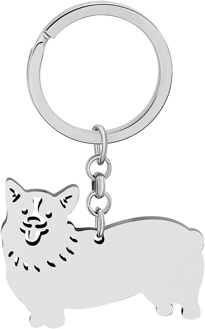 Detalle de Stainless Steel Dog Keychain Wallet Car Key Keyring by YAYAKO