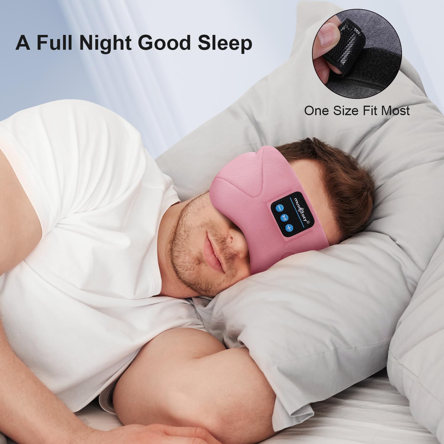 Thumbnail 3 de MUSICOZY Sleep Mask Headphones: 100% Blackout Bluetooth Eye Mask with Ultra-Thin Speakers