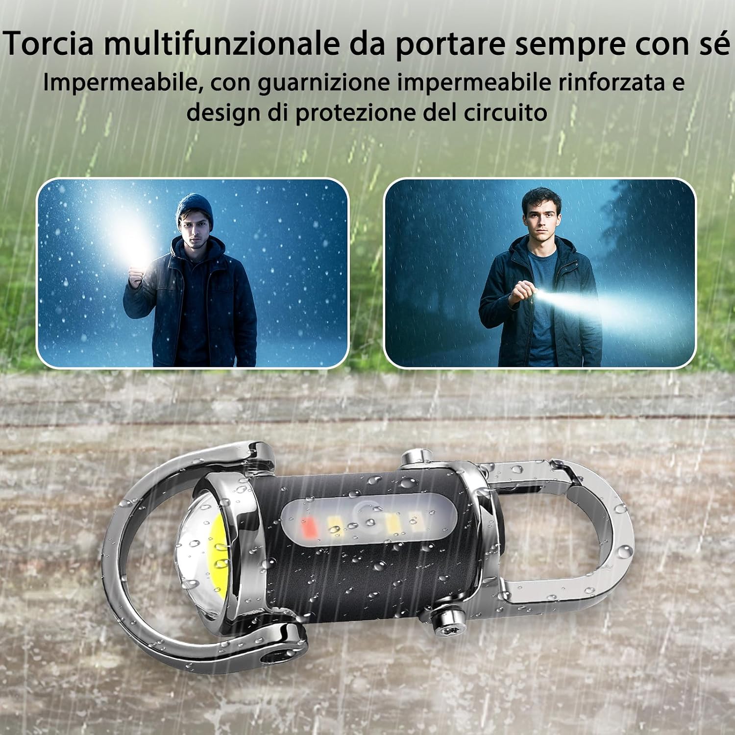 Thumbnail 6 de Torcia LED Ultra Potente Professionale Ricaricabile USB-C, Impermeabile, 5 Modalità – Compatta e Versatile per Campeggio e Pesca