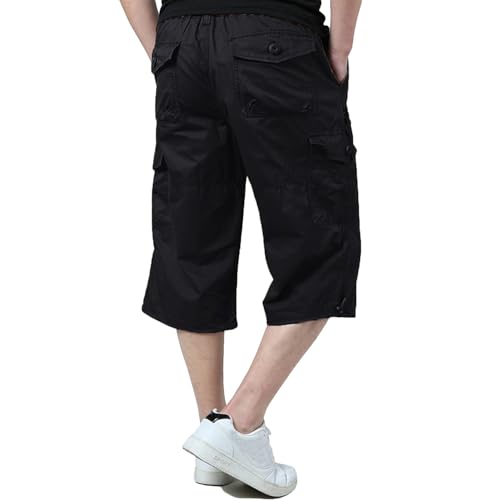 Thumbnail 1 de KEFITEVD Shorts Men 3/4 Cargo Capri Trousers Knee Length - Loose Fit