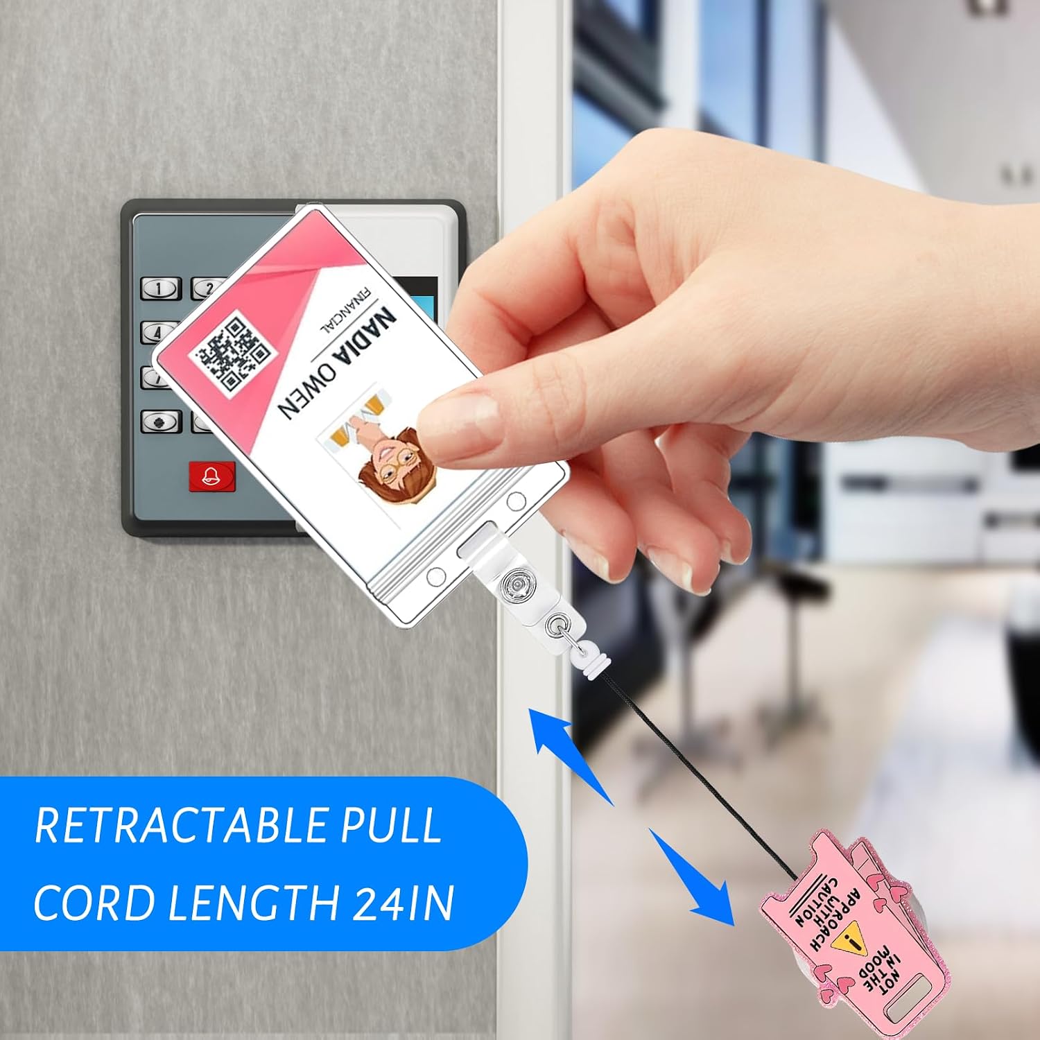 Detalle 2 de Retractable Badge Reel, Acrylic