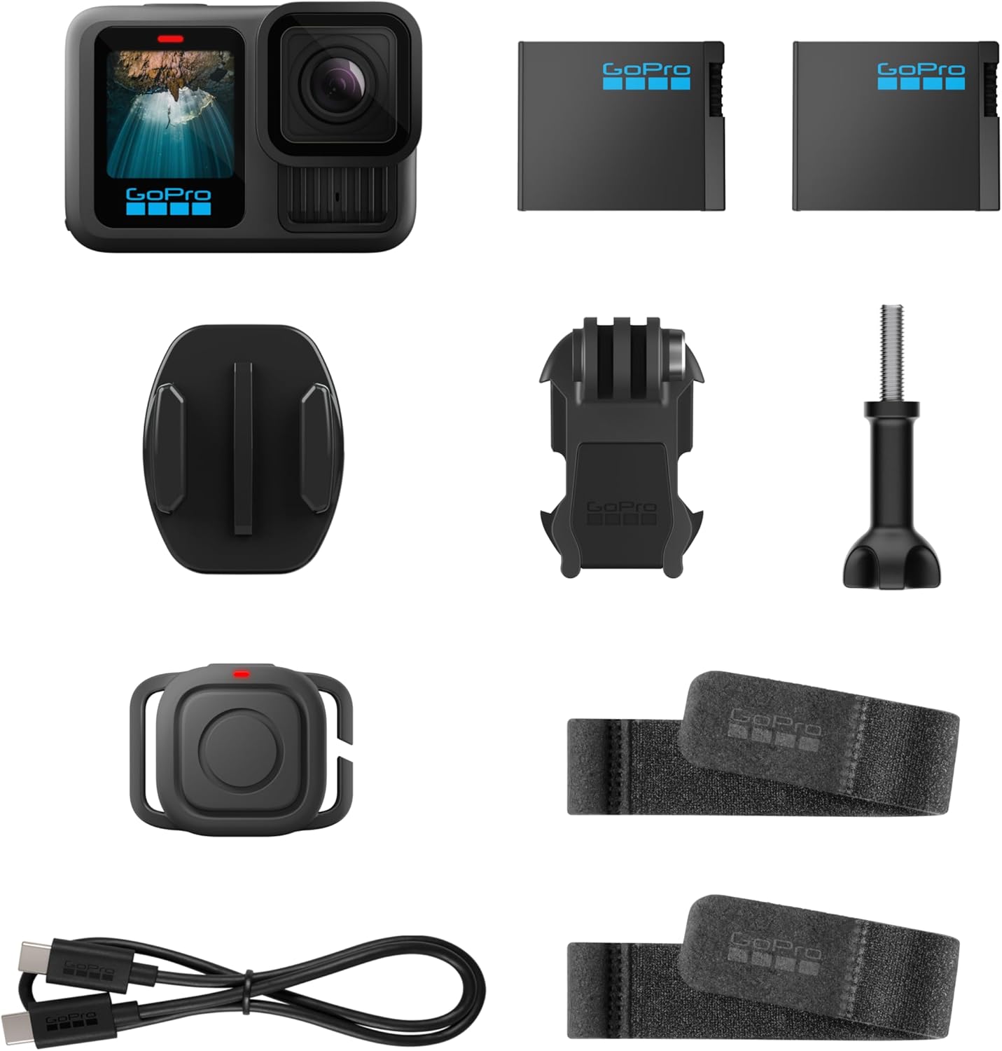 Thumbnail 1 de GoPro Pack d'action HERO13 Black - Exclusivité Amazon avec 2 batteries Enduro et télécommande étanche