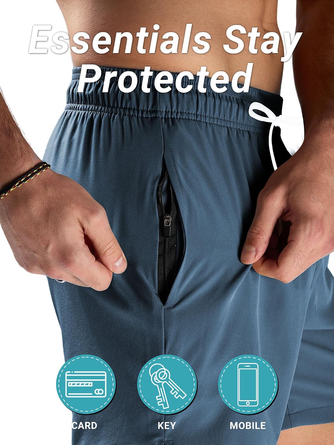 Detalle de Arcweg pantaloncini da bagno uomo con asciugatura veloce, fodera a rete e coulisse trunks mare e beach