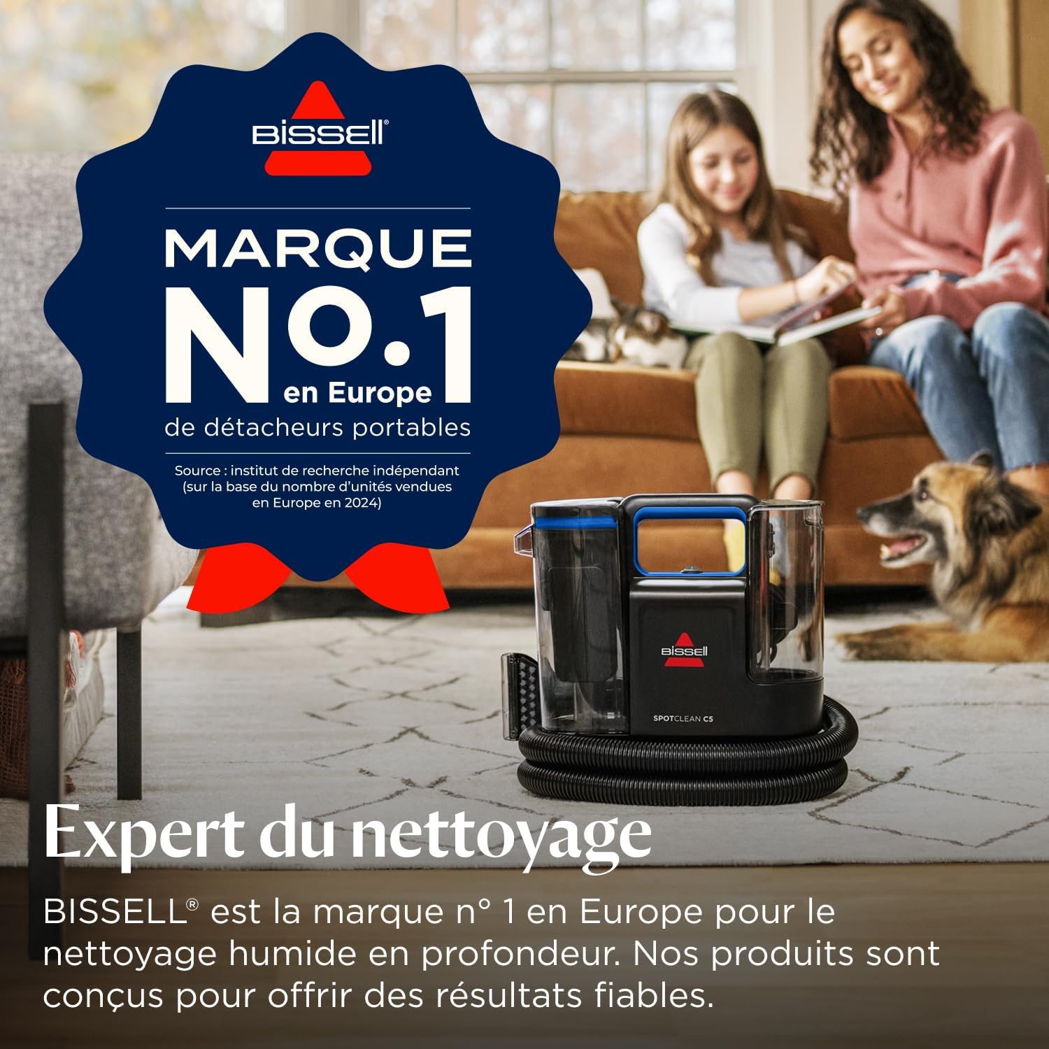 Thumbnail 1 de BISSELL SpotClean C5 – Shampouineuse Canapé 400 W, compact et efficace pour tapis, tissus et voiture