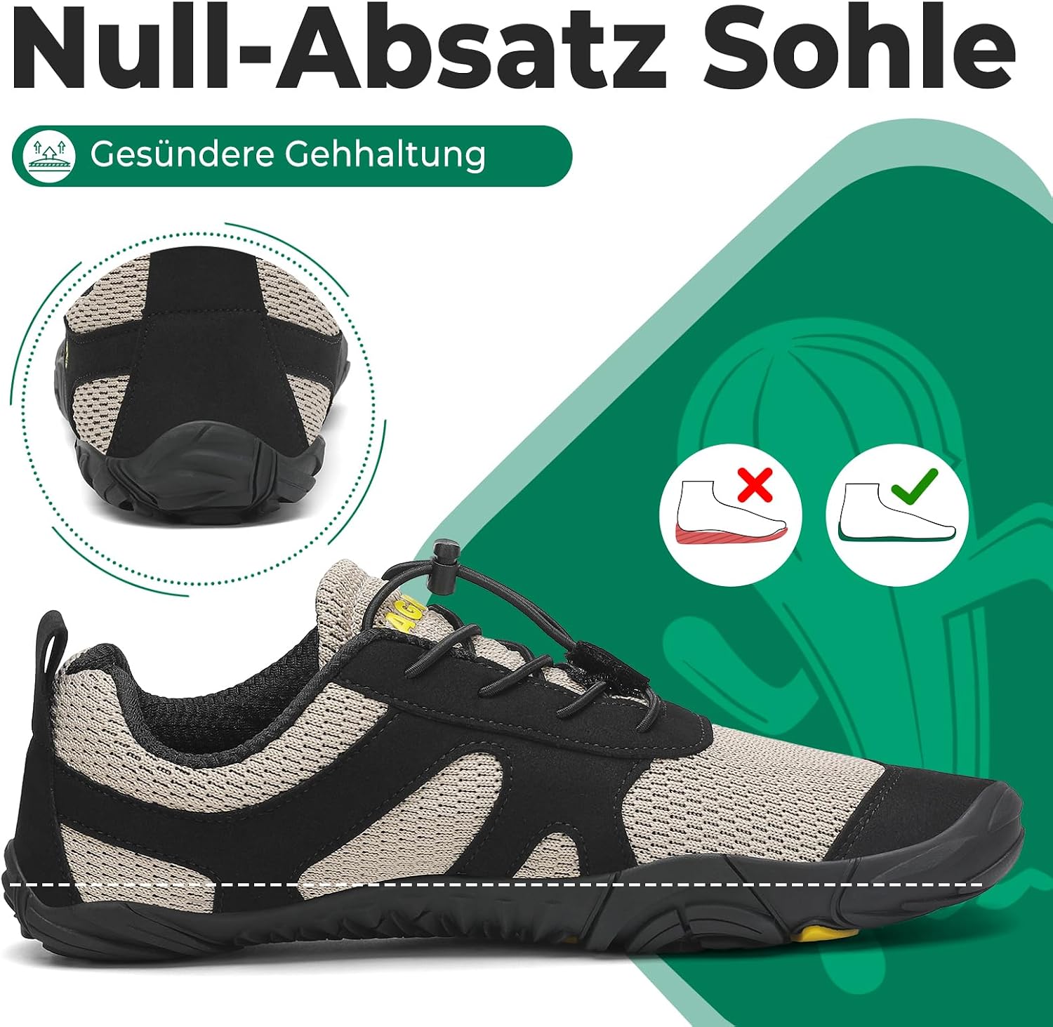 Detalle de SAGUARO Barfußschuhe mit Zero-Drop für 36-48