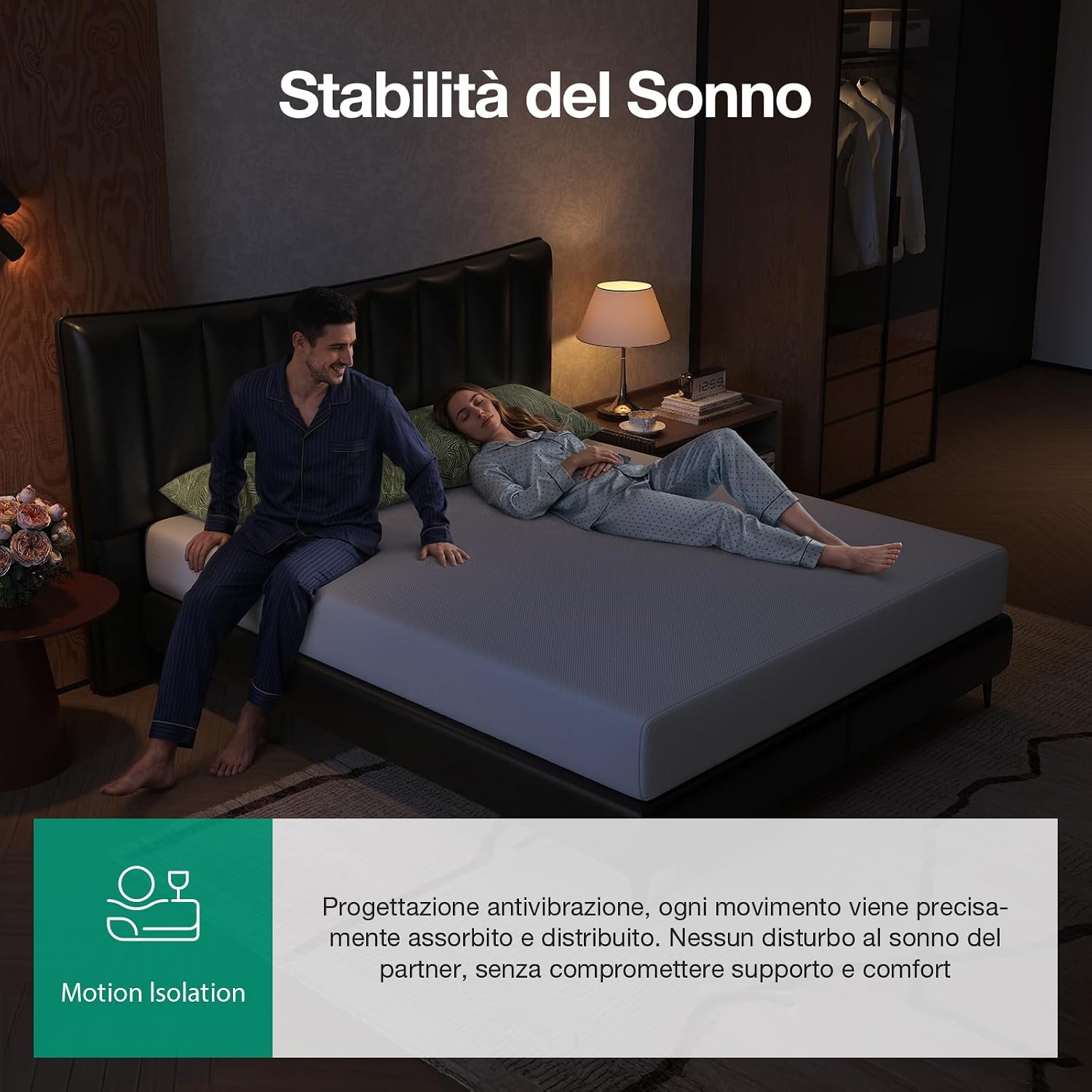 Thumbnail 5 de Novilla Materasso 140x200, Matratze Matrimoniale con Gel Memory Foam e Fibra di Bambù – 20 cm, supporto ideale e pelle-friendly