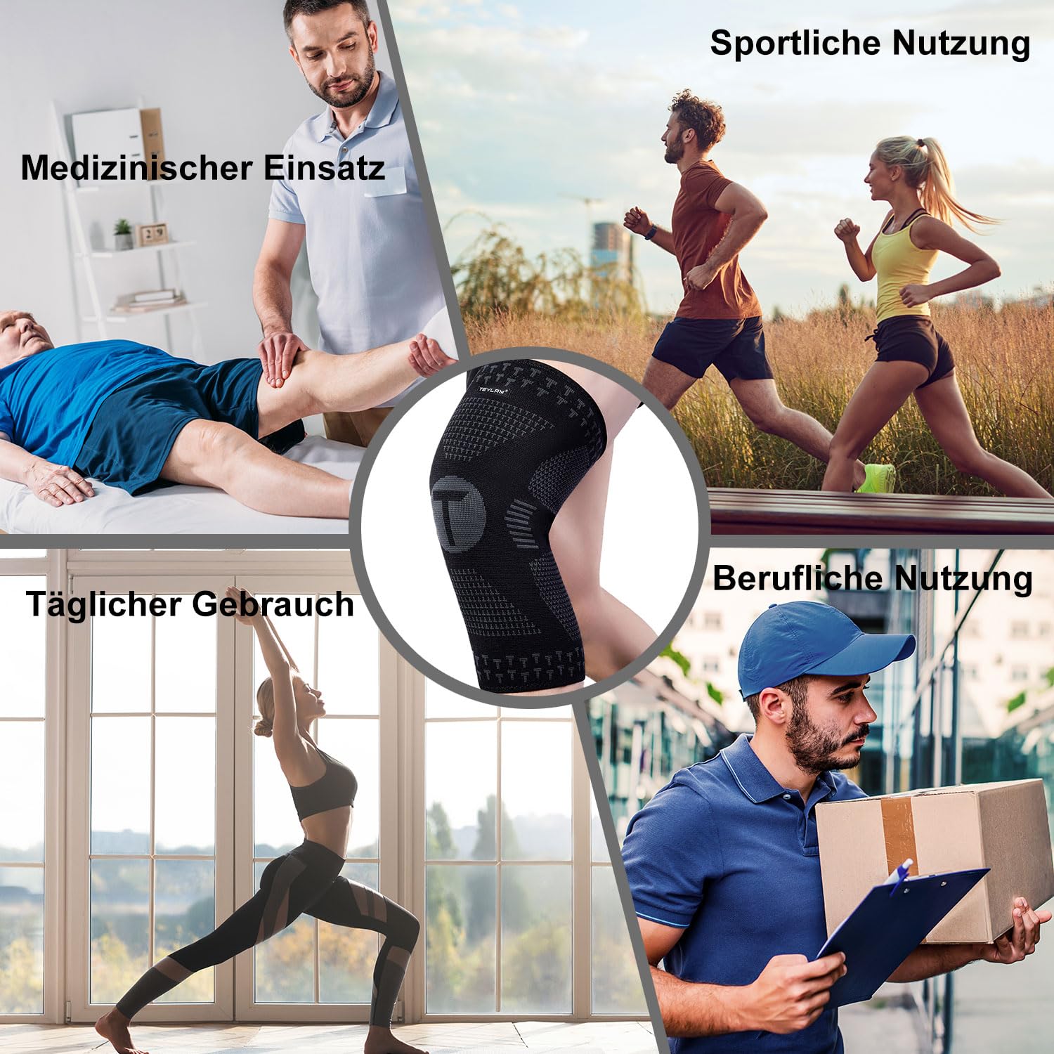Thumbnail 5 de Teylam Kniebandage 2er Set 360° Unterstützung