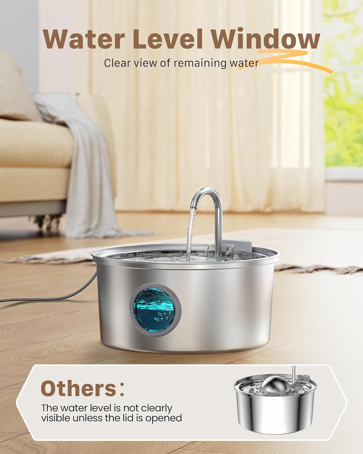 Thumbnail 5 de Cat Water Fountain for Drinking: Quiet Cat Water Fountain - 108oz/3.2L Cats fountain - Pet Waterer Fountains - 9 Filters - FOFNON
Cat Water Fountain for Drinking: Quiet Cat Water…