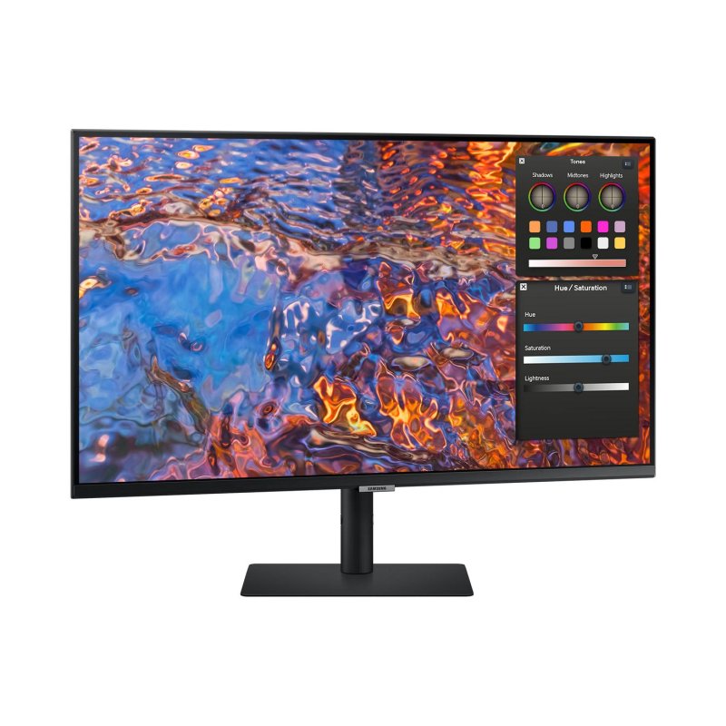 Detalle 2 de Samsung S80PB 32" 4K: IPS, HDR600 y ergonomía profesional para edición y diseño