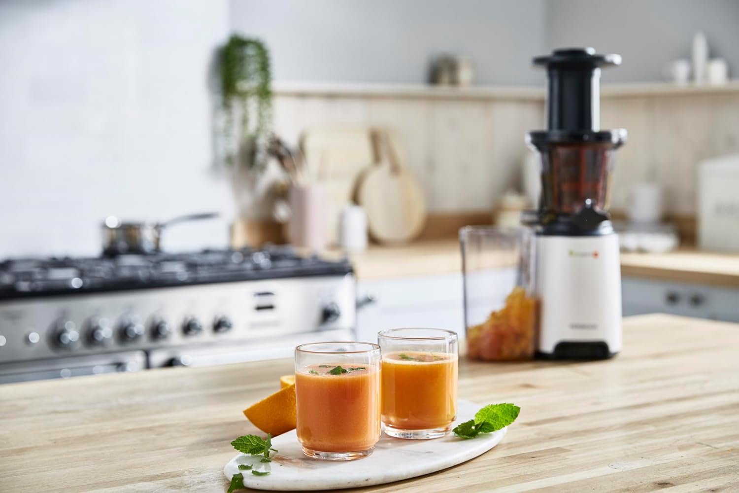 Thumbnail 3 de Kenwood JMP400WH PureJuice: Estrattore di succo a freddo con passino, 1,3 L di polpa e 1 L di succo