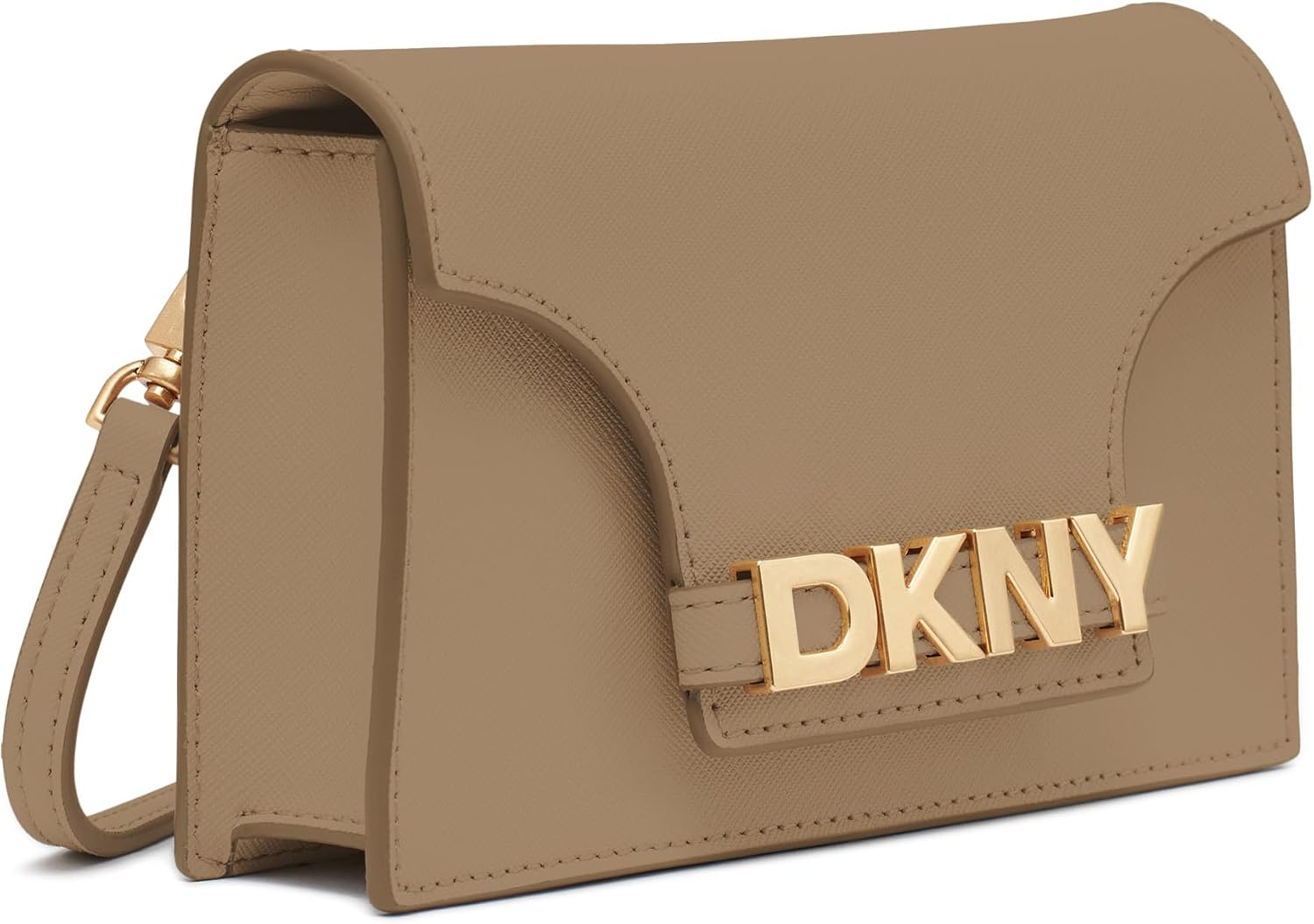 Detalle de DKNY Avril Wallet on a String – Portefeuille sur Sac à Cordon pour Femmes (Cappuccino)