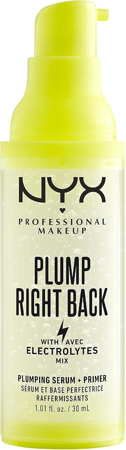 Detalle 2 de NYX Plump Right Back Primer & Siero con Elettroliti – 30 ml: primer trasparente vegan