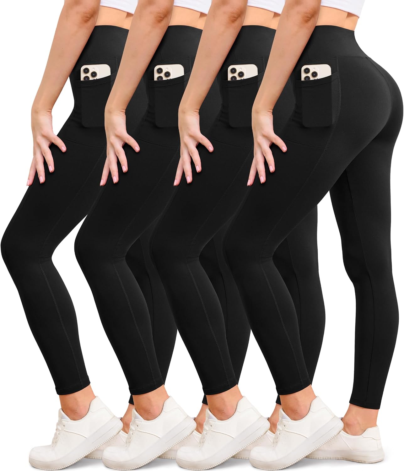 Thumbnail 6 de VALANDY Women's Leggings 4-Pack