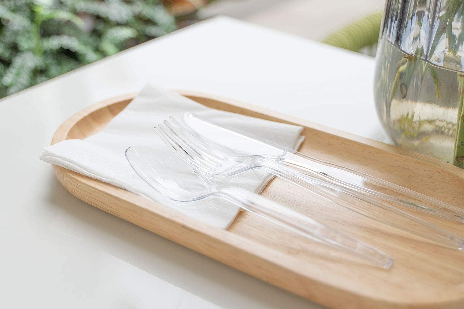Thumbnail 5 de POSATE Clear Knives, Heavy-Duty Crystal (100 Knives) – Heavyweight Disposable Knives for Meats