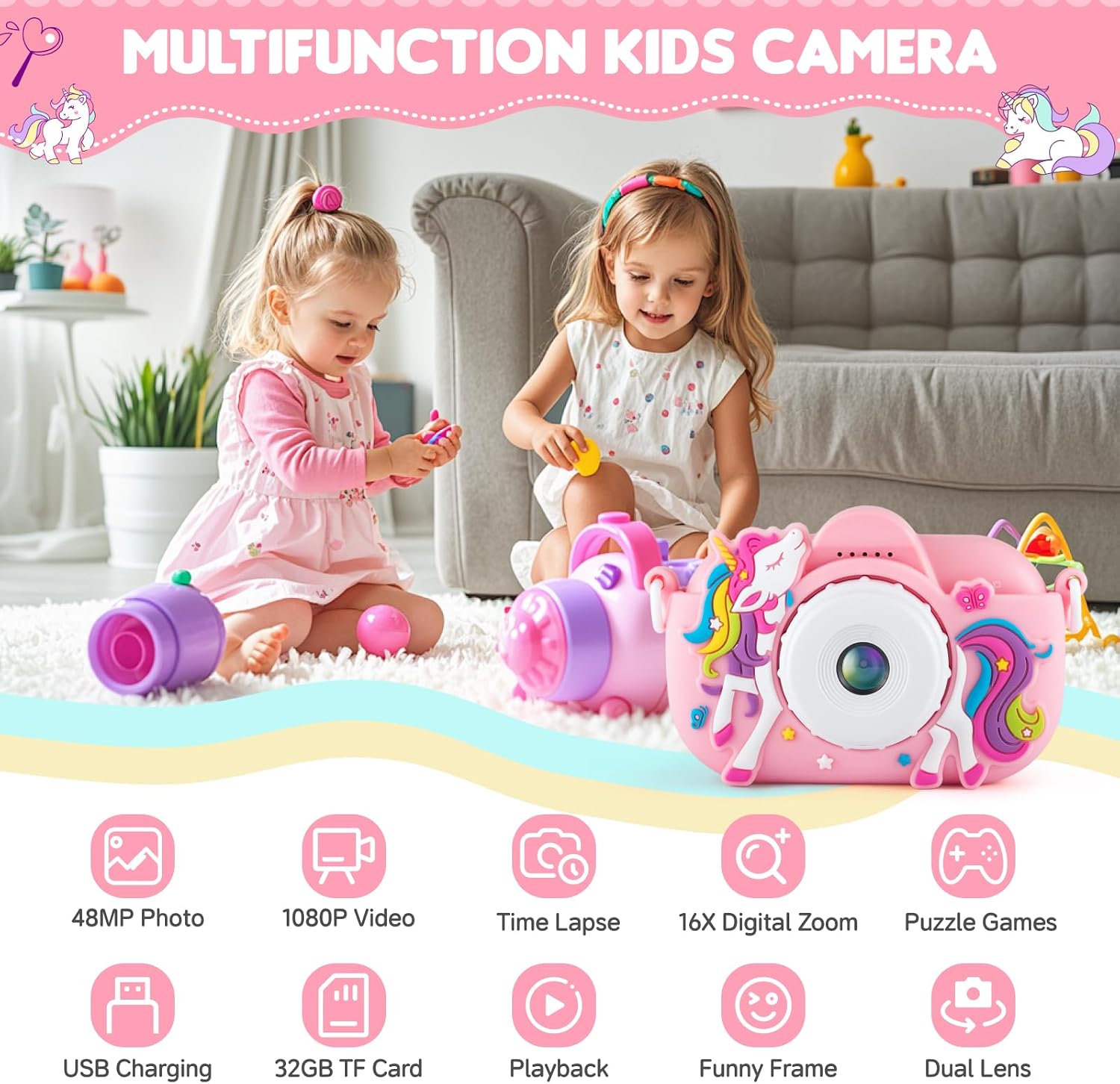 Detalle 2 de Kids Digital Camera with 32GB SD Card