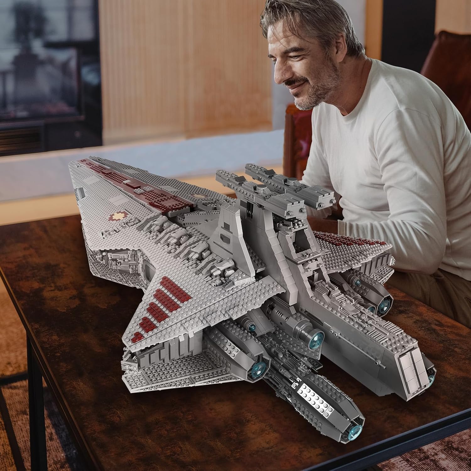 Thumbnail 4 de SHHFWU 21005 MOC Star Destroyer Raumschiff