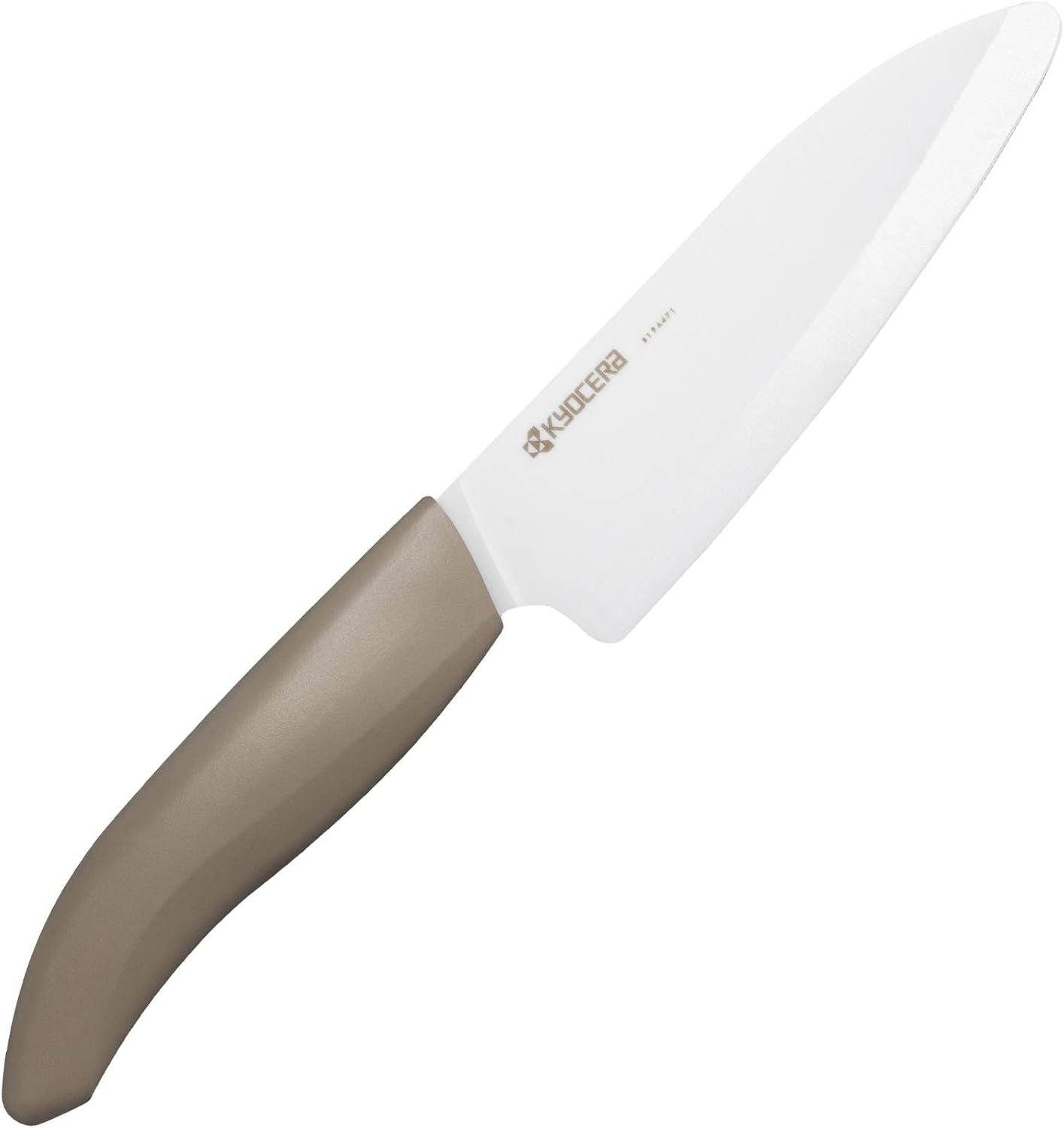 Detalle de 京セラ FKB-135LBG-AZ セラミック三徳包丁 13.5cm ベージュ・軽量75g