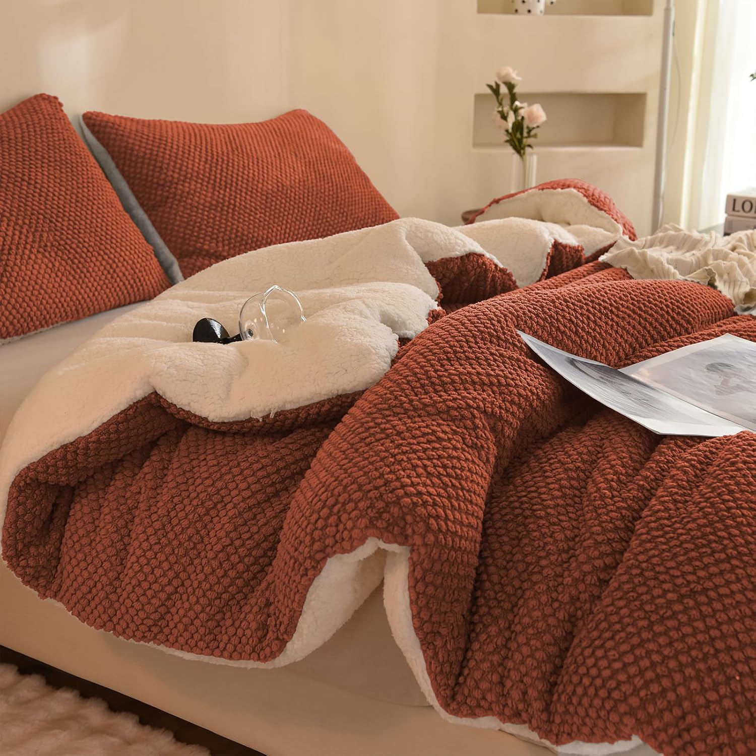 Detalle de LLanCL 3D Jacquard Comforter 90"x90"