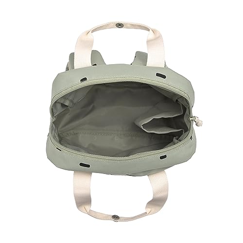 Detalle de LÄSSIG Kindergartenrucksack Mini Square 7L Happy Prints Light Olive – kompakt, robust & alltagstauglich