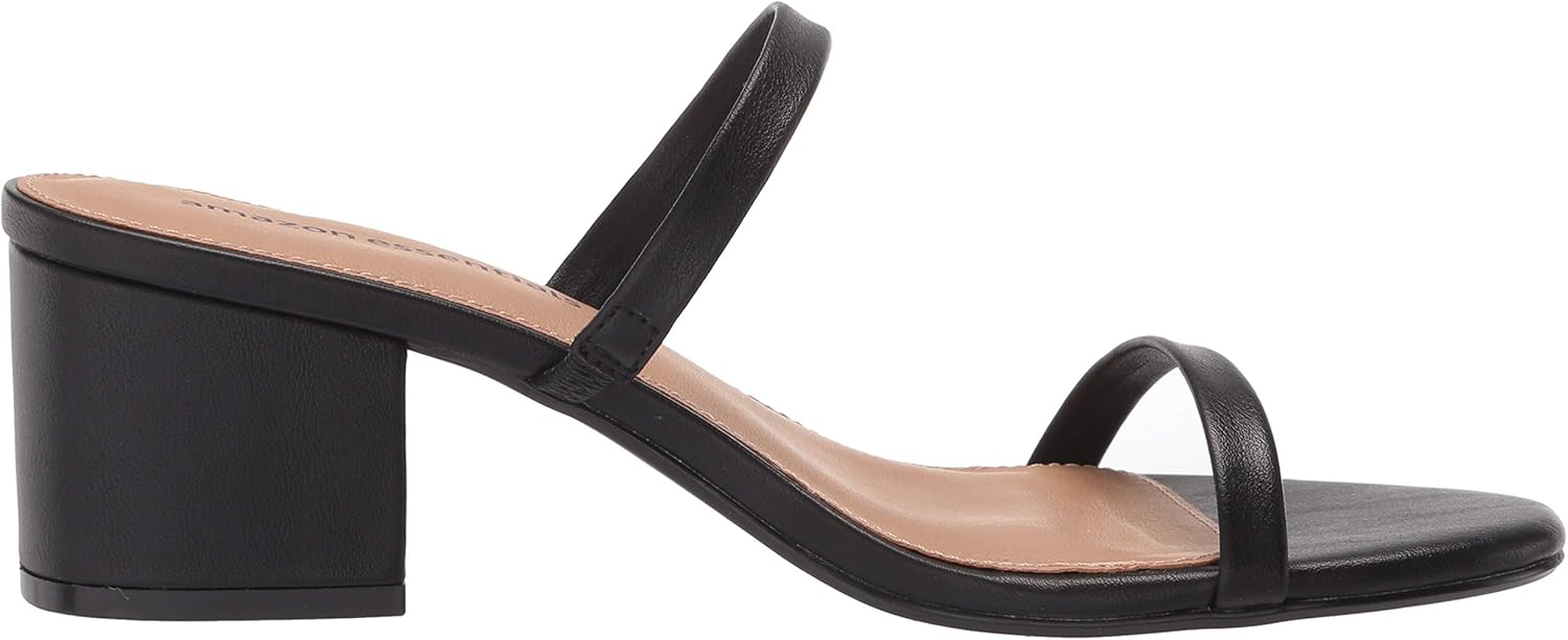 Thumbnail 5 de Amazon Essentials Damen Dünne Pantolette mit zwei Riemen und Absatz – bequeme Block-Heel-Sandale