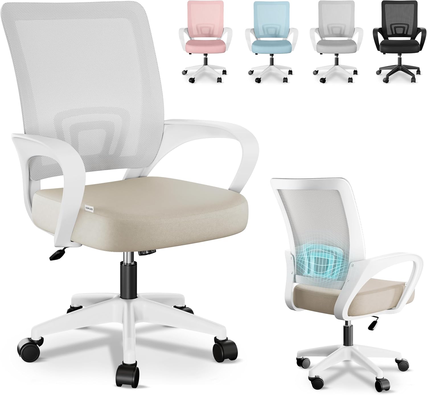 JUPPLIES Silla Escritorio Ergonomica