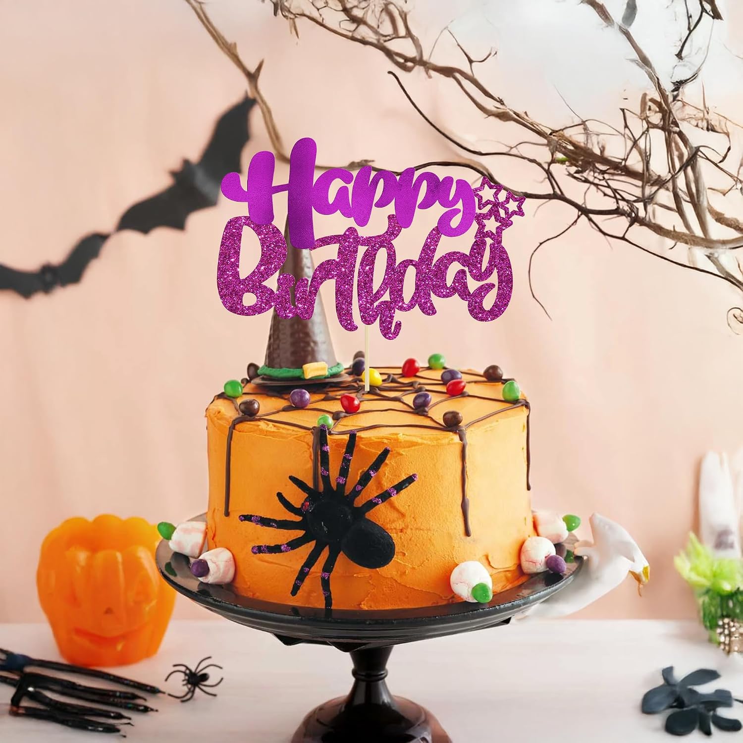 Thumbnail 4 de Ephlyn Birthday Cake Topper Purple