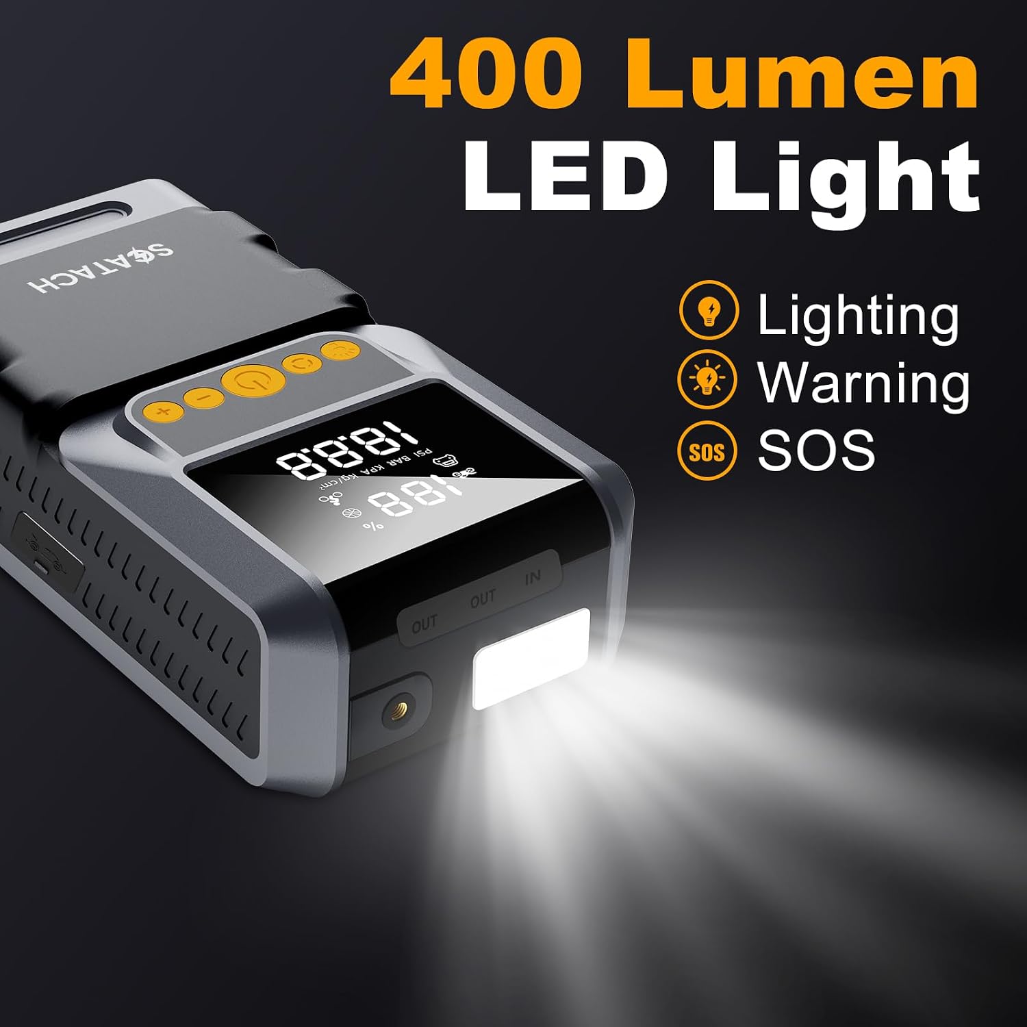 Thumbnail 4 de Jump Starter with Air Compressor 8000A