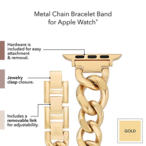 Detalle 2 de Anne Klein Pulsera de Cadena para Apple Watch - Elegancia