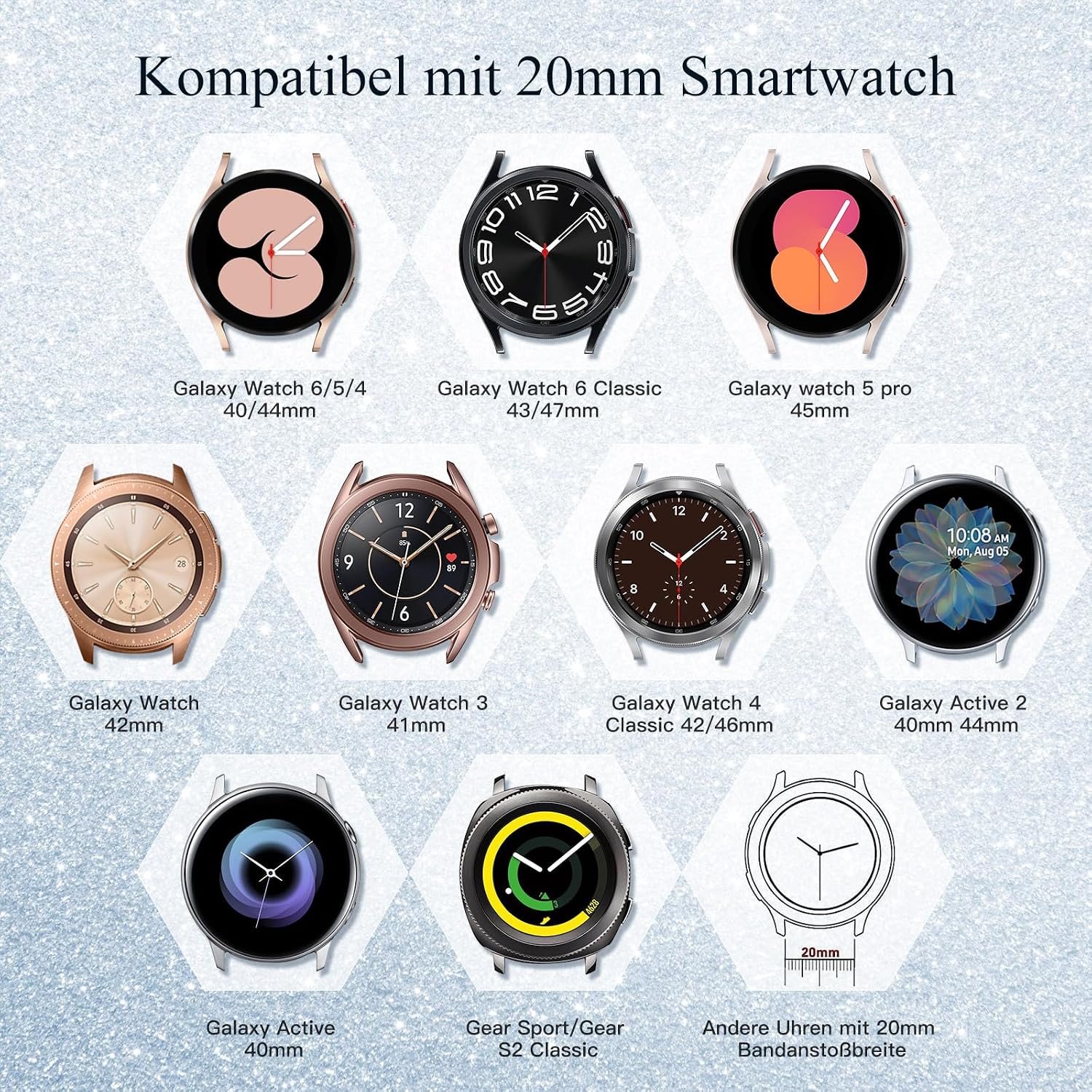 Detalle 2 de Tuocal Galaxy Watch Armband 40mm