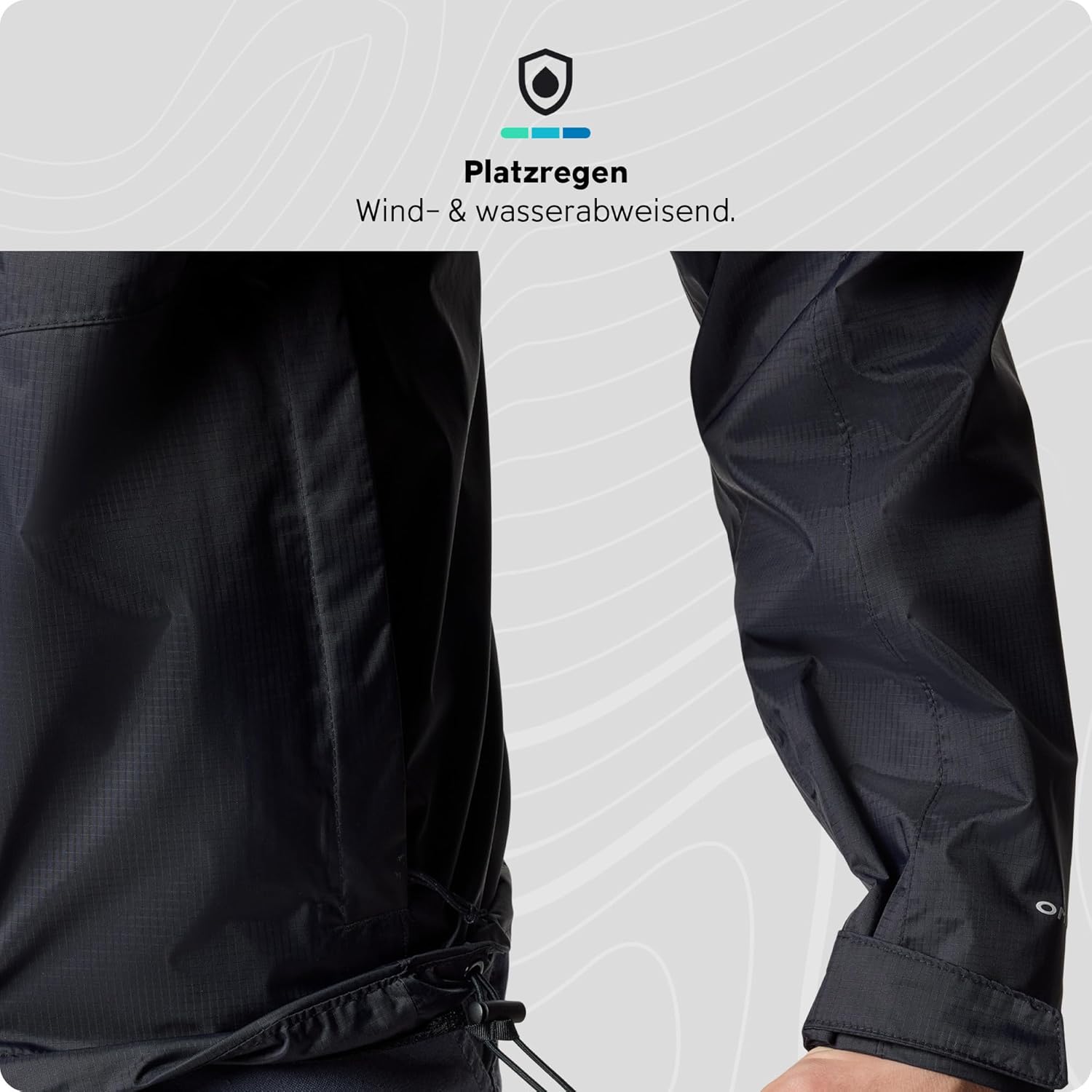 Thumbnail 5 de Columbia Pouring Adventure III Herren-Regenjacke (Omni-Tech) – wasserdicht & atmungsaktiv, Schwarz, Größe M