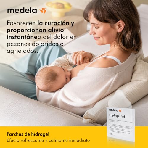 Detalle de Medela parches de hidrogel: alivio refrescante para pezones durante lactancia