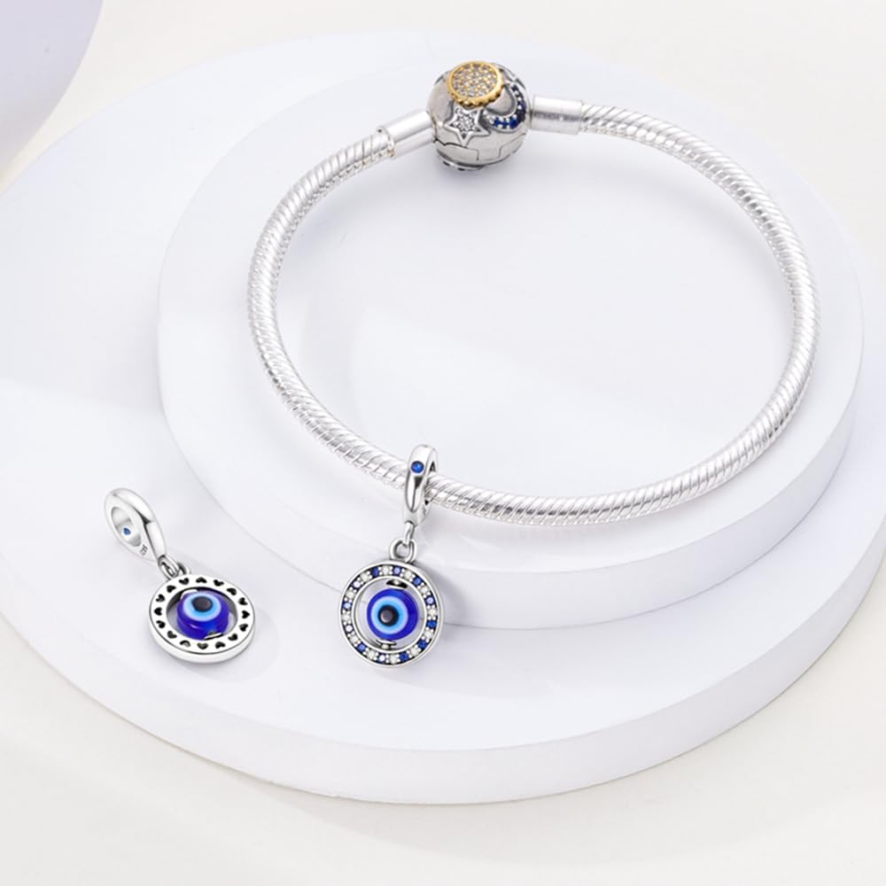 Detalle 2 de KUNSIR 925 Sterling Silver Charms for European Bracelets 💎