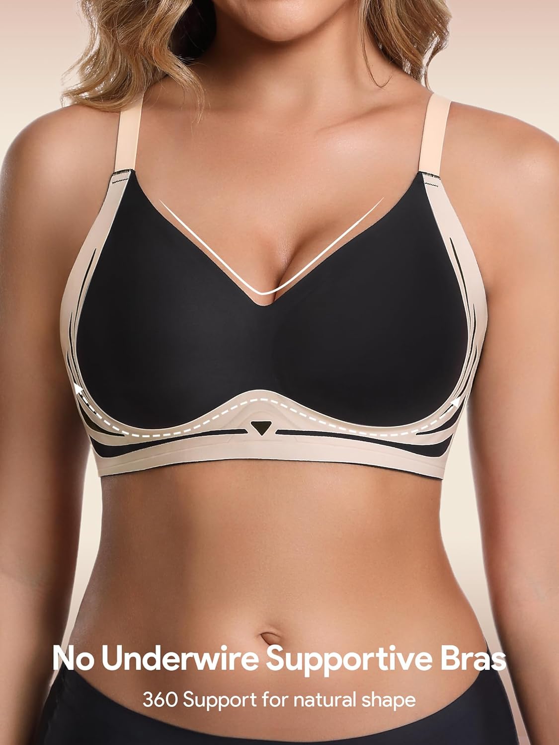 Detalle de HBselect Jelly Wireless Bralettes: Seamless Comfort for Everyday Wear