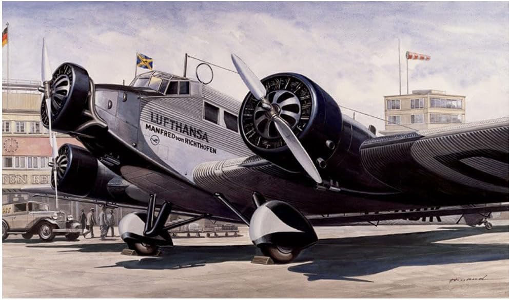 Detalle de Italeri 510000150 – zestaw modelarski Junkers Ju-52/3m Lufthansa 1:72