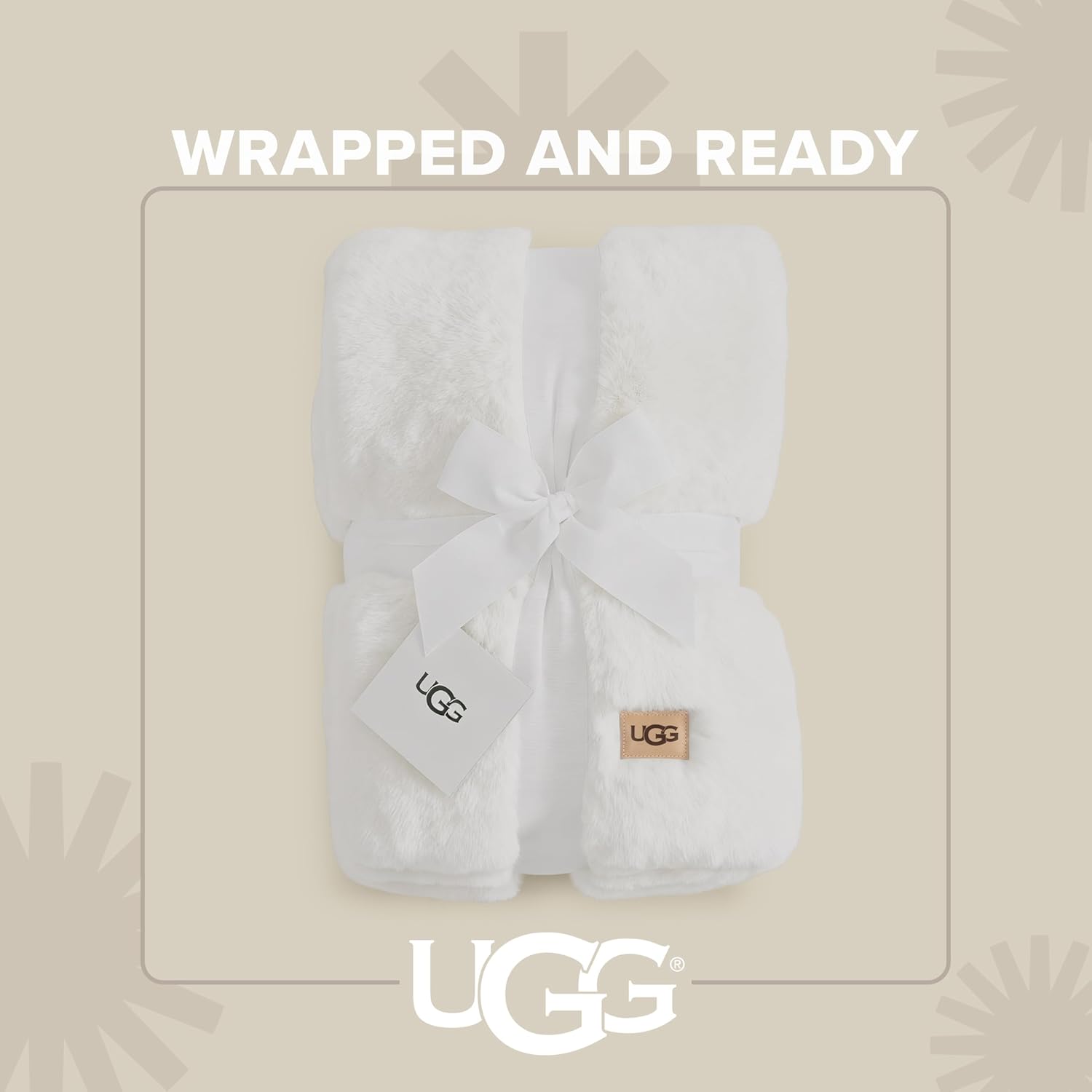 Detalle de UGG Euphoria Plush Faux Fur Throw 50×70 🛋