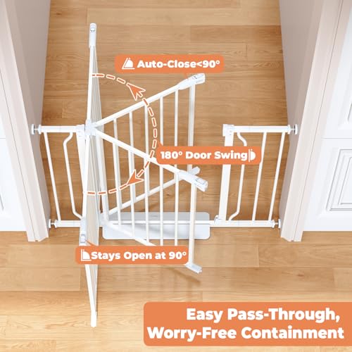 Thumbnail 2 de Cideny Baby Gate No Drilling: 29"–40" Indoor Dog Gate for Stairs & Doorways