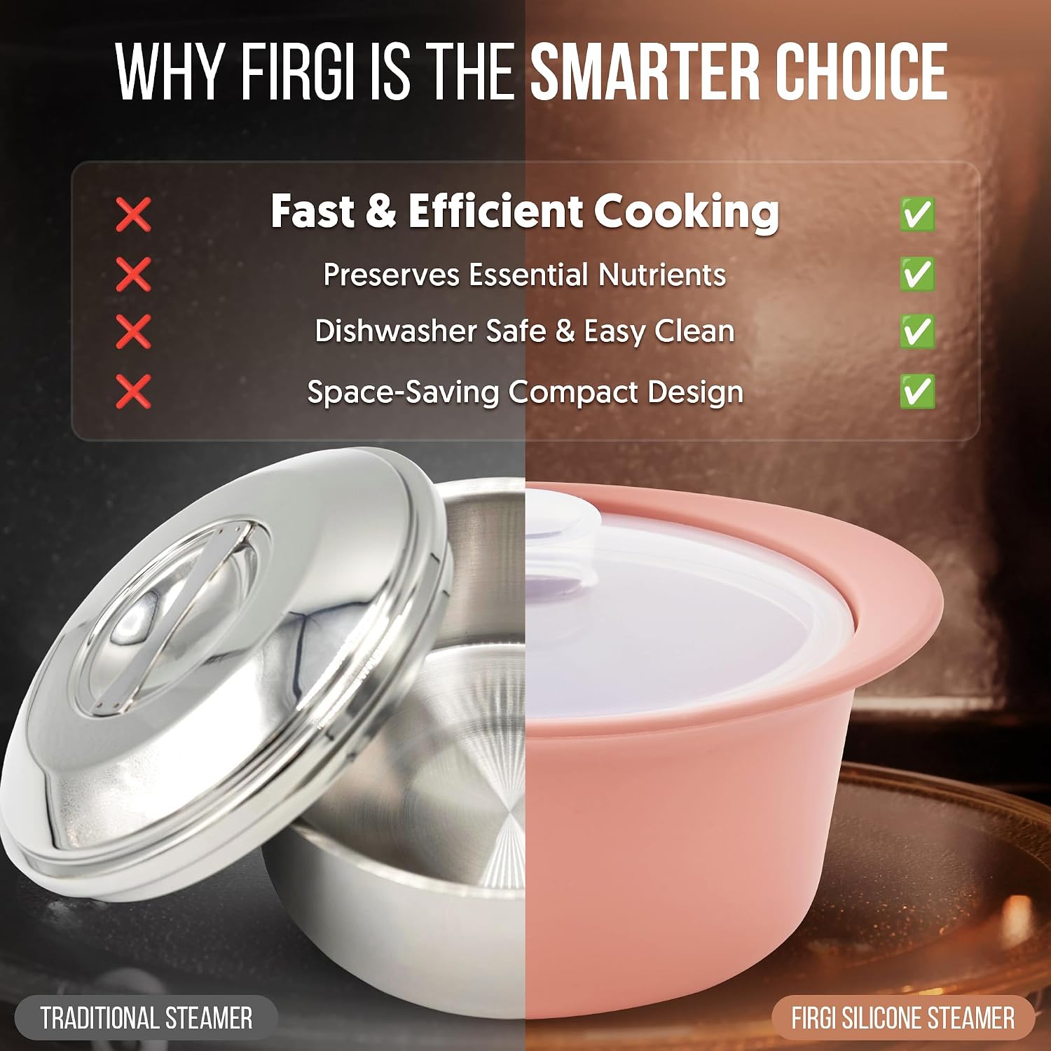 Thumbnail 4 de FIRGI 27oz Silicone Microwave Steamer Pot