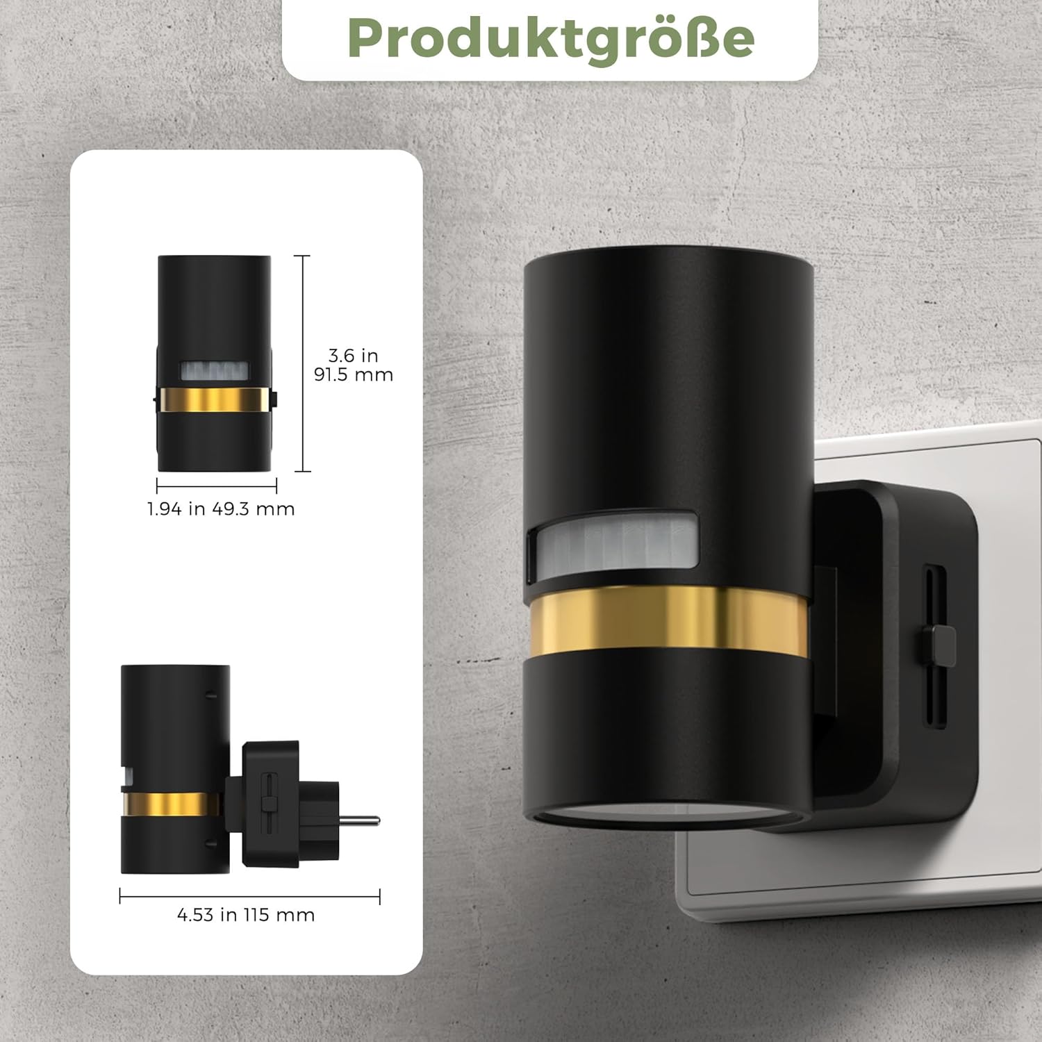 Thumbnail 6 de LOHAS-LED Nachtlicht mit Bewegungsmelder – 2er-Pack, dimmbares Warmweiß 3000K