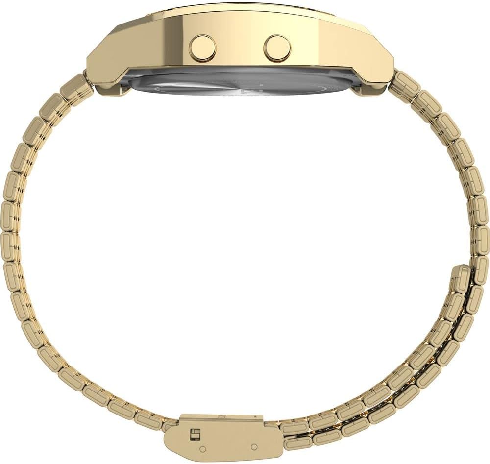 Detalle de Timex Unisex T80 Steel – Chronograph mit INDIGLO, goldfarben