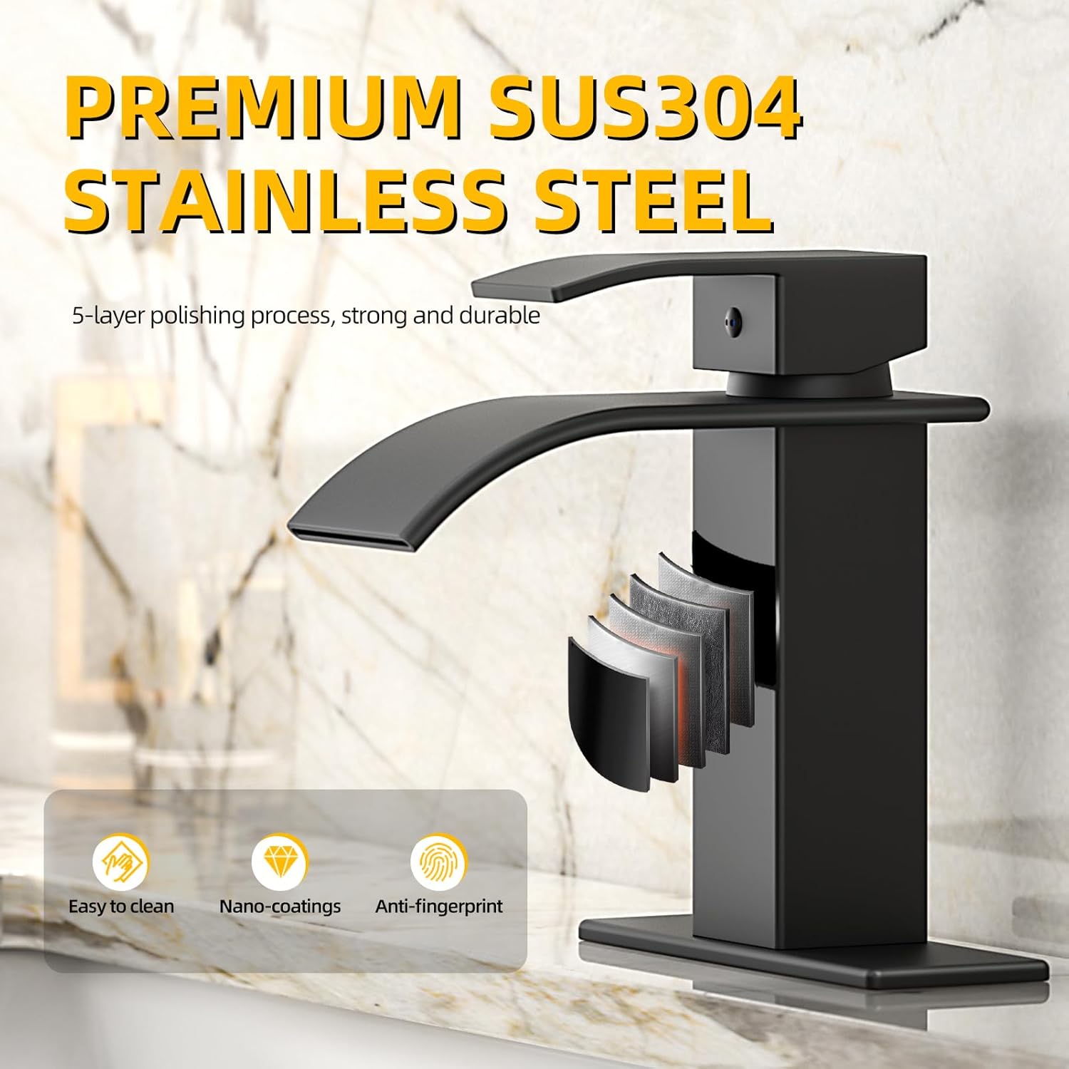 Thumbnail 5 de ryuwanku Waterfall Bathroom Faucet 🚰