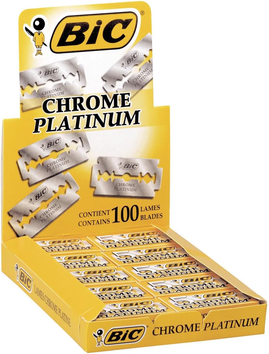 Detalle de BIC Chrome Platinum lame monouso doppio bordo: nitidezza e comfort per una rasatura semplice